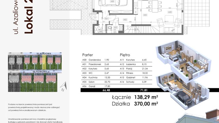 Rzut - Dom na sprzedaż 4 pokoje o powierzchni 138,29 m² - numer Azaliowa 28A w Nowe Złotniki