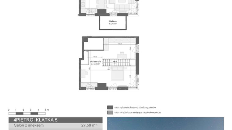 Rzut - Mieszkanie na sprzedaż 4 pokoje o powierzchni 80,86 m² - numer M-99 w Ultra Marina etap I