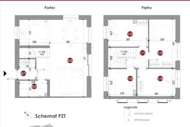 Rzut - Dom na sprzedaż 4 pokoje o powierzchni 87,97 m² - numer 22A w Parkowy Zakątek