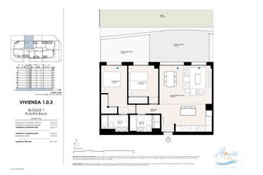 Rzut - Mieszkanie na sprzedaż 2 pokoje o powierzchni 118,81 m² - numer 103 w Alonis Living