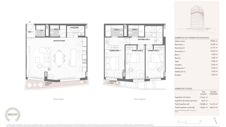 Rzut - Mieszkanie na sprzedaż 3 pokoje o powierzchni 87,24 m² - numer 43910 w Octavia