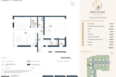 Rzut - Dom na sprzedaż 5 pokoi o powierzchni 195,17 m² - numer K1 w Przystań Złotokłos