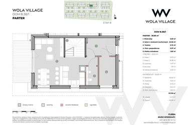 Rzut - Dom na sprzedaż 4 pokoje o powierzchni 117,78 m² - numer B.3B/1 w Wola Village