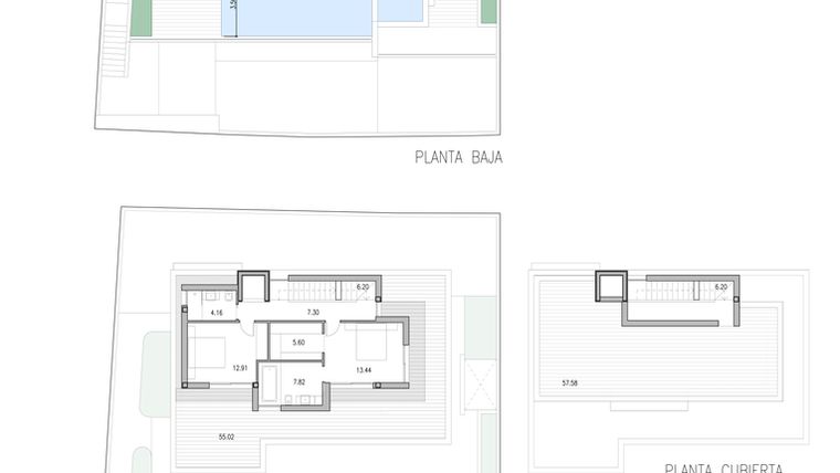 Rzut - Dom na sprzedaż 3 pokoje o powierzchni 190 m² - numer 1 w Wille w Dehesa de Campoamor - 31924446