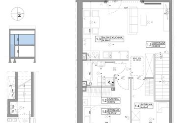 Rzut - Mieszkanie na sprzedaż 3 pokoje o powierzchni 61,95 m² - numer 78 w Boska Ksawerowska V