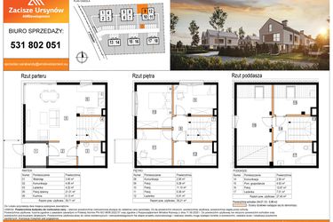Rzut - Dom na sprzedaż 5 pokoi o powierzchni 116,3 m² - numer 9 w Zacisze Ursynów