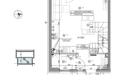Rzut - Dom na sprzedaż 4 pokoje o powierzchni 74,84 m² - numer 5 w Boska Ksawerowska 2