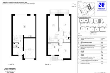 Rzut - Dom na sprzedaż 4 pokoje o powierzchni 117,79 m² - numer J2 w Dębowa Residence