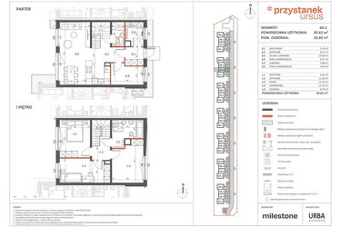 Rzut - Dom na sprzedaż 5 pokoi o powierzchni 91,19 m² - numer 6A.2 w Przystanek Ursus