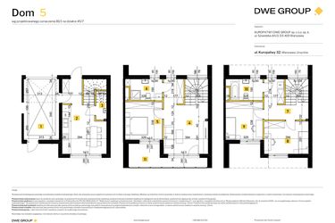 Rzut - Dom na sprzedaż 4 pokoje o powierzchni 125,88 m² - numer 5 w Kuropatwy 32