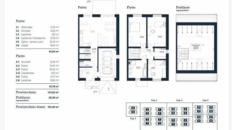 Rzut - Dom na sprzedaż 5 pokoi o powierzchni 121,47 m² - numer 4 w Iwa Park
