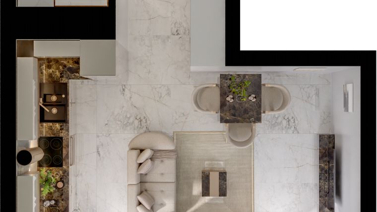 Rzut - Mieszkanie na sprzedaż 1 pokój o powierzchni 30,65 m² - numer B11/5/182 w GEMINI G-7