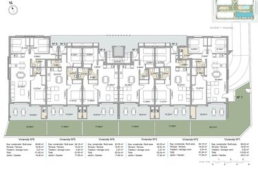 Rzut - Mieszkanie na sprzedaż 3 pokoje o powierzchni 109,95 m² - numer PB-PB-1 w Apartamenty w Pilar de la Horadada - 35274430