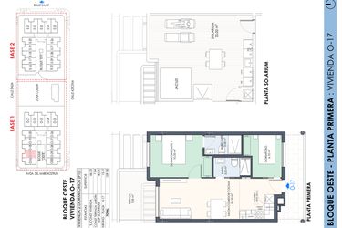 Rzut - Mieszkanie na sprzedaż 2 pokoje o powierzchni 109,98 m² - numer 17 w Apartamenty w Pilar de la Horadada - 27124096