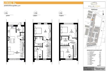 Rzut - Dom na sprzedaż 5 pokoi o powierzchni 108,78 m² - numer B4 w Villa Stoki (domy)