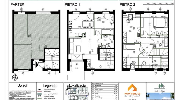 Rzut - Mieszkanie na sprzedaż 6 pokoi o powierzchni 114,15 m² - numer 19B/2 w Zielone Alejki etap II