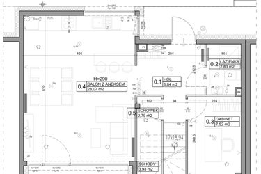 Rzut - Dom na sprzedaż 5 pokoi o powierzchni 111,66 m² - numer 10 w Miasto Ogród 4