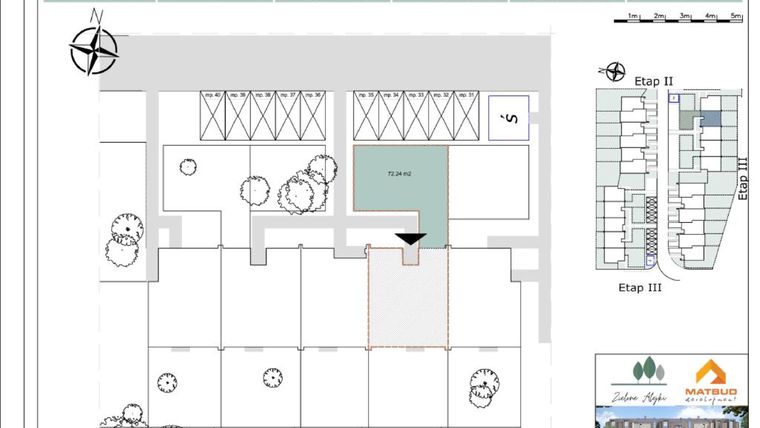 Rzut - Mieszkanie na sprzedaż 6 pokoi o powierzchni 114,15 m² - numer 24BL/2 w Zielone Alejki etap II