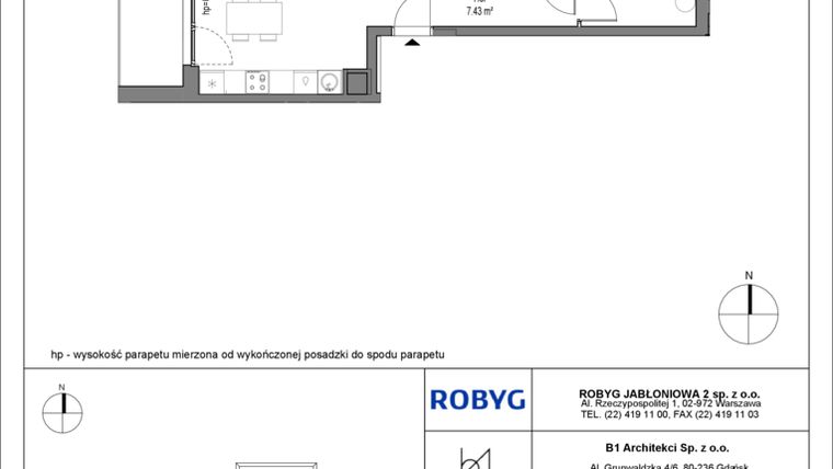 Rzut - Mieszkanie na sprzedaż 3 pokoje o powierzchni 55,65 m² - numer C12.4M07 w Lawendowe Wzgórza bud. C12