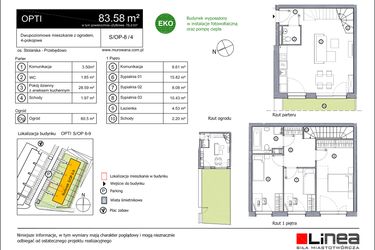 Rzut - Mieszkanie na sprzedaż 4 pokoje o powierzchni 83,58 m² - numer S-OP-8-4 w os. Stolarska