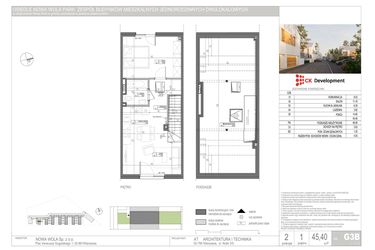 Rzut - Mieszkanie na sprzedaż 3 pokoje o powierzchni 69,81 m² - numer G.3B w Nova Wola Park