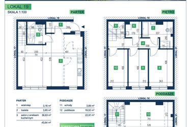 Rzut - Dom na sprzedaż 5 pokoi o powierzchni 113,13 m² - numer 19 w Vista Forest