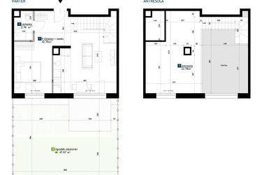 Rzut - Mieszkanie na sprzedaż 1 pokój o powierzchni 68,44 m² - numer BF0002 w Viva Cité