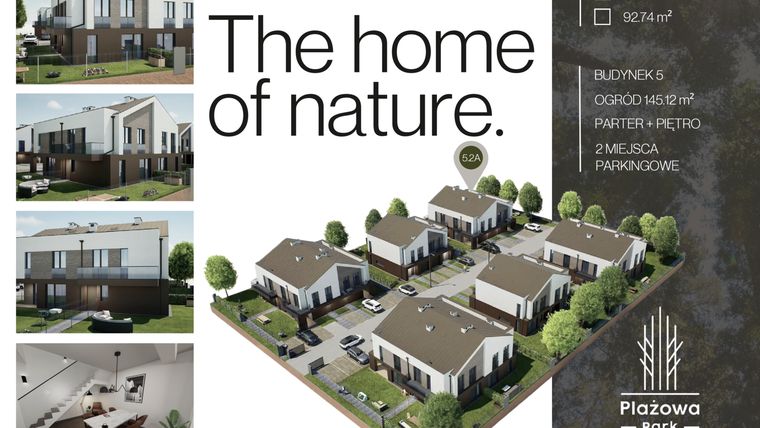 Rzut - Dom na sprzedaż 4 pokoje o powierzchni 92,74 m² - numer 5.2A w Plażowa Park Głowno