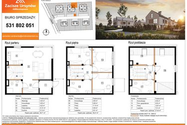 Rzut - Dom na sprzedaż 5 pokoi o powierzchni 116,3 m² - numer 8 w Zacisze Ursynów