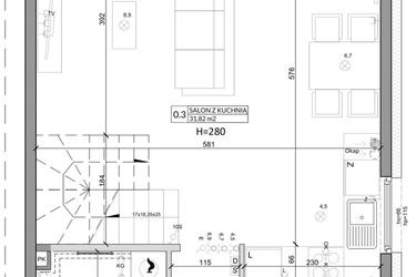 Rzut - Dom na sprzedaż 4 pokoje o powierzchni 86,13 m² - numer 28B w Zielono Mi etap V