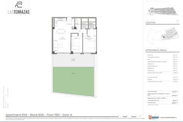 Rzut - Mieszkanie na sprzedaż 2 pokoje o powierzchni 134,6 m² - numer B8.P54 w Las Terrazaz de Macenas