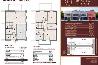 Rzut - Dom na sprzedaż 4 pokoje o powierzchni 129,96 m² - numer 11/1 w Dzielnica Hrabska