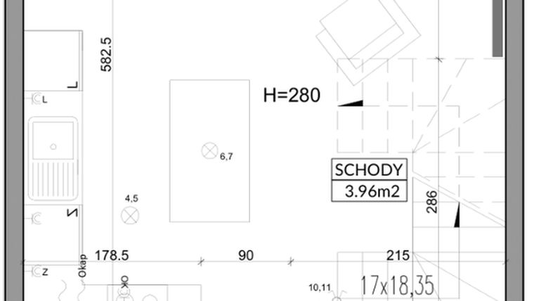Rzut - Dom na sprzedaż 3 pokoje o powierzchni 72,9 m² - numer 61B w Nova Magdalenka 5