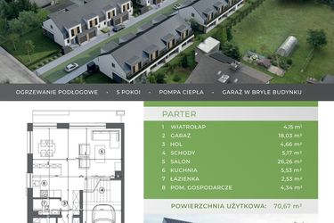 Rzut - Dom na sprzedaż 5 pokoi o powierzchni 125,09 m² - numer C.1.4 w Beskidzka Park