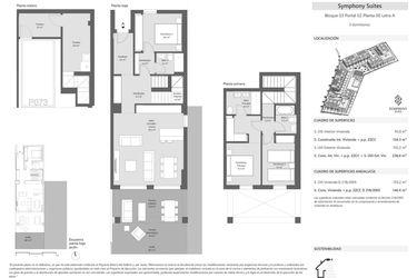 Rzut - Mieszkanie na sprzedaż 3 pokoje o powierzchni 120 m² - numer 3-2-0A w Symphony Suites