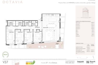 Rzut - Mieszkanie na sprzedaż 4 pokoje o powierzchni 89,22 m² - numer 378D w Octavia