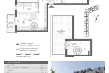 Rzut - Mieszkanie na sprzedaż 4 pokoje o powierzchni 96,94 m² - numer 39 w Ignatki Forest