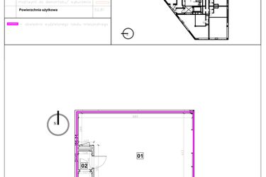 Rzut - Lokal użytkowy na sprzedaż 1 pokój o powierzchni 52,81 m² - numer 2.A.2 w Nowe Miasto Polesie etap IIIa