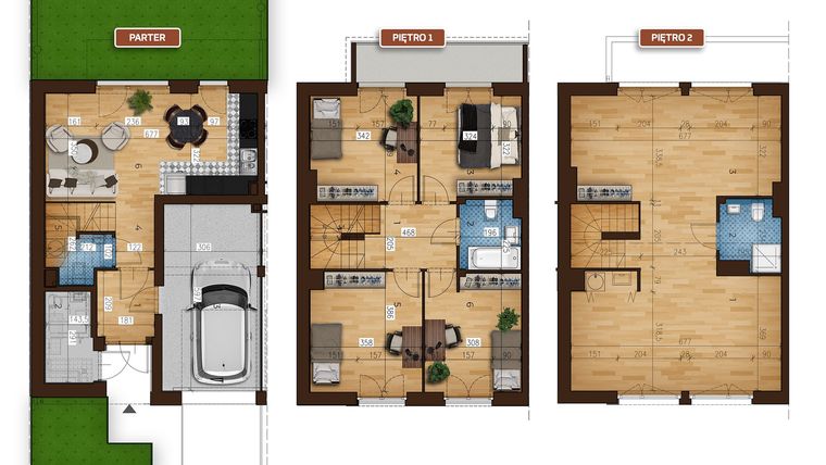 Rzut - Dom na sprzedaż 7 pokoi o powierzchni 146,12 m² - numer 25/2 w Osiedle Albatrosów