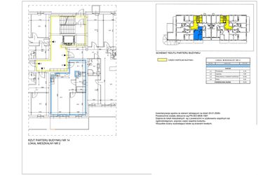 Rzut - Mieszkanie na sprzedaż 2 pokoje o powierzchni 42,54 m² - numer A02 w Lwowska 14