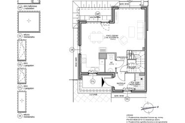Rzut - Dom na sprzedaż 4 pokoje o powierzchni 110,46 m² - numer A.3.1.4 w Optima VI
