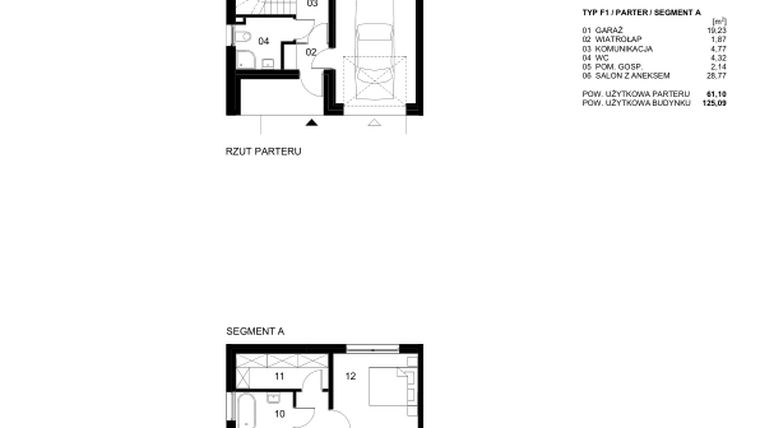 Rzut - Dom na sprzedaż 4 pokoje o powierzchni 125,09 m² - numer 47 w Nowe Planty