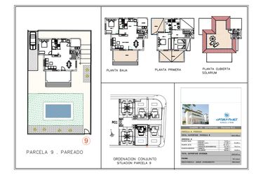Rzut - Dom na sprzedaż 3 pokoje o powierzchni 205,67 m² - numer 9 w Willa w La Marina
