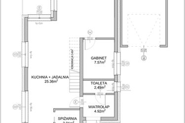 Rzut - Dom na sprzedaż 4 pokoje o powierzchni 159,55 m² - numer 2 w Zielone Zalesie