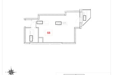 Rzut - Mieszkanie na sprzedaż 1 pokój o powierzchni 29,03 m² - numer A4-17 w Rezydencja Ogród Saski etap I i II