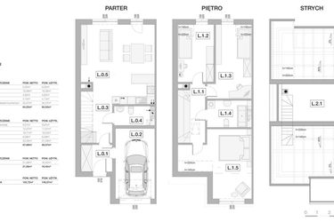 Rzut - Dom na sprzedaż 4 pokoje o powierzchni 129,62 m² - numer 17A w Słoneczne Juszkowo