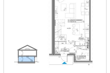 Rzut - Mieszkanie na sprzedaż 4 pokoje o powierzchni 82,75 m² - numer 54B w Domy na Witosa etap 2A i 2B