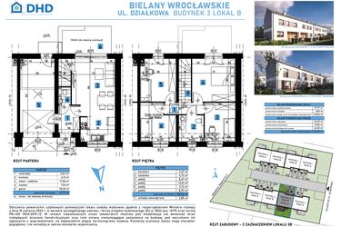 Rzut - Dom na sprzedaż 5 pokoi o powierzchni 101,82 m² - numer 3B w Domy w Bielanach Wrocławskich
