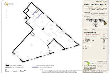 Rzut - Mieszkanie na sprzedaż 4 pokoje o powierzchni 101,15 m² - numer 9 w Markowy Targówek