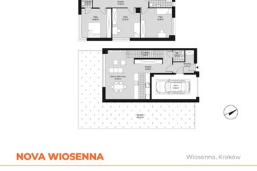 Rzut - Dom na sprzedaż 4 pokoje o powierzchni 124,93 m² - numer D6 - A w Nova Wiosenna